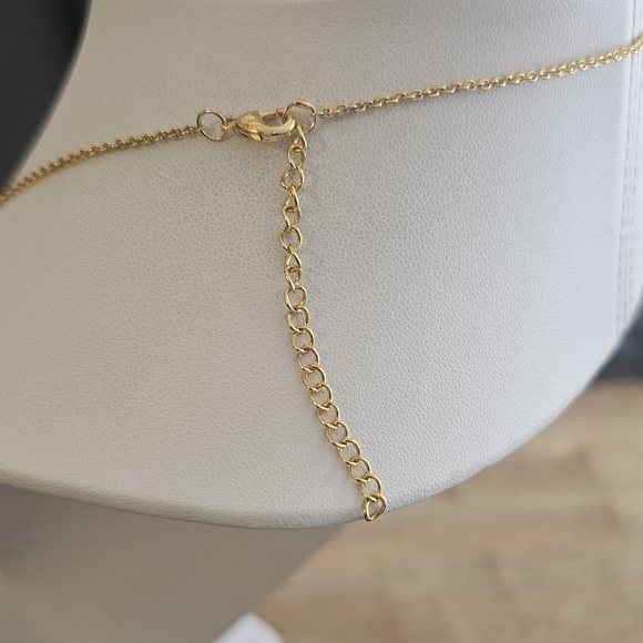 Custom Name Gold Plated Crown Necklace. - Picture 5 of 7